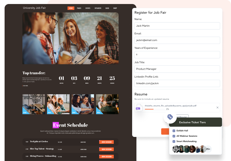 Make Logins Easier with Pre-Approved Attendee Lists & Single-Sign On.