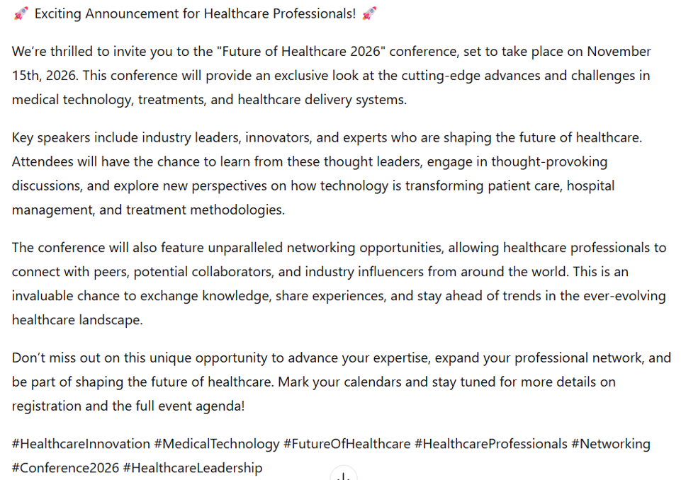 Developing Social Posts with ChatGPT